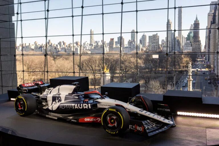 The new Scuderia AlphaTauri Formula One car, 2023