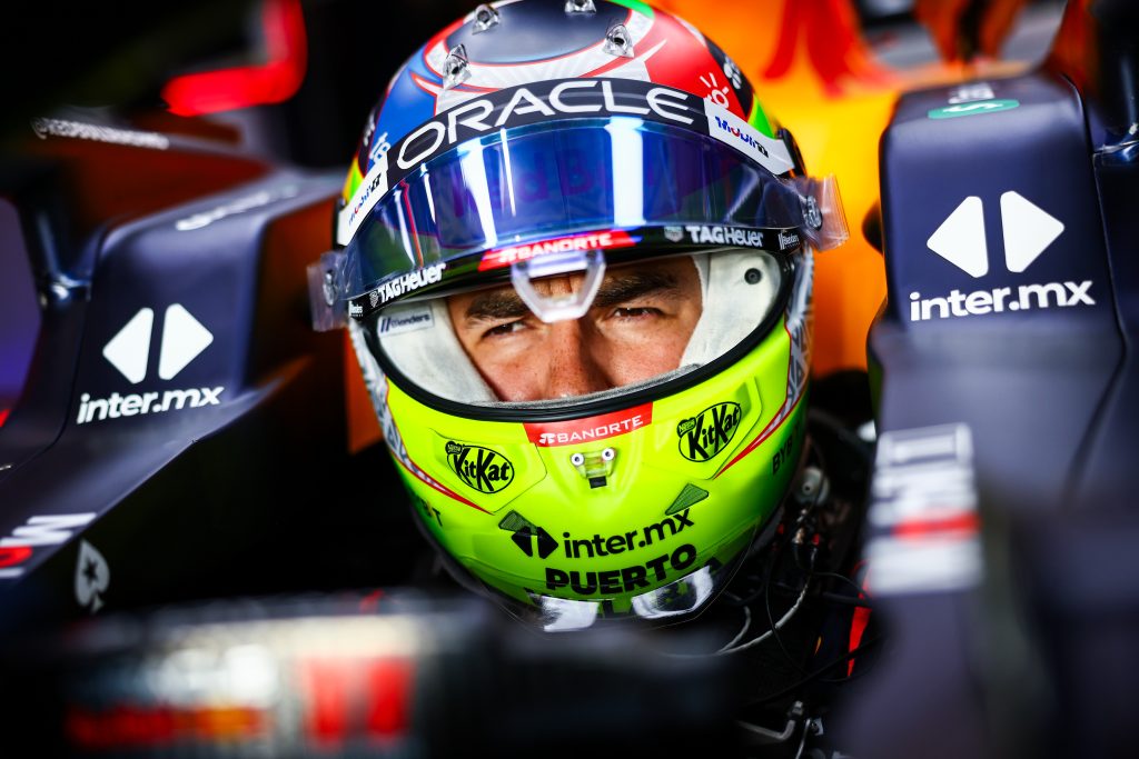 Sergio Perez of Red Bull Racing at the Qatar GP, 2023