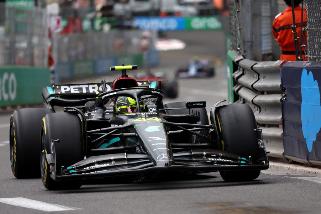 Mercedes' new car at the Monaco Grand Prix, 2023