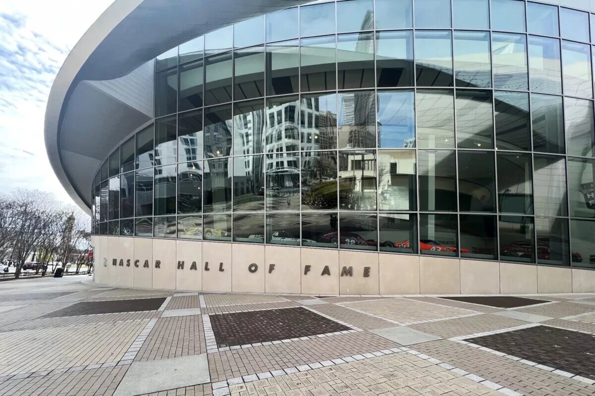 The Grand Hall of the NASCAR Hall of Fame in Charlotte, North Carolina.