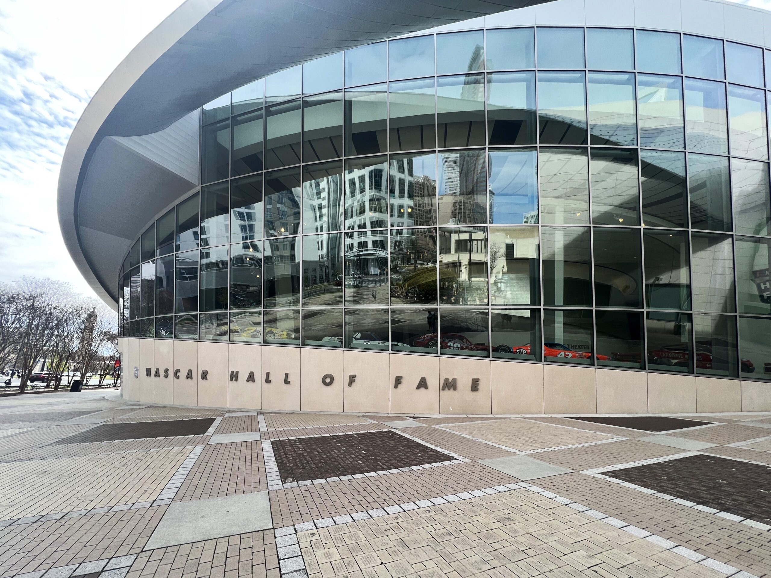 The Grand Hall of the NASCAR Hall of Fame in Charlotte, North Carolina.
