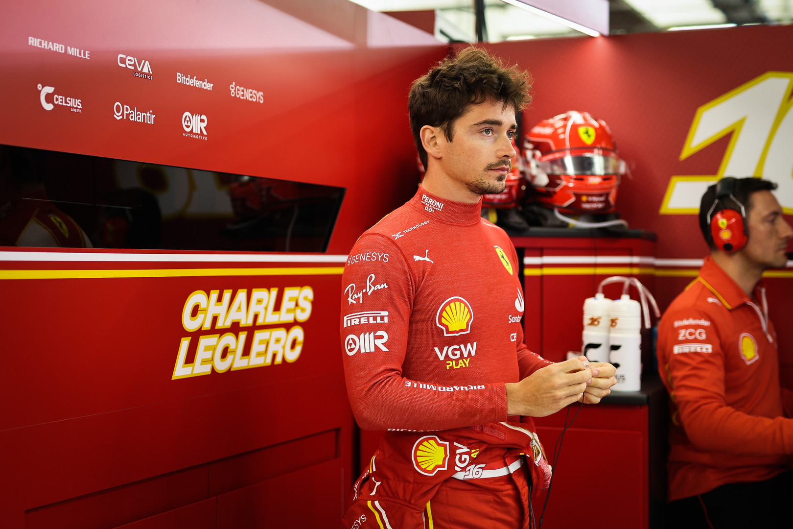 Charles Leclerc of Ferrari in Bahrain, 2024
