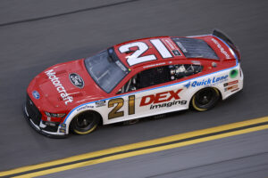 DAYTONA BEACH, FLORIDA - FEBRUARY 15: Harrison Burton, driver of the #21 Motorcraft/DEX Imaging Ford, drives during practice for the NASCAR Cup Series 64th Annual Daytona 500 at Daytona International Speedway on February 15, 2022 in Daytona Beach, Florida. (Photo by Jared C. Tilton/Getty Images)