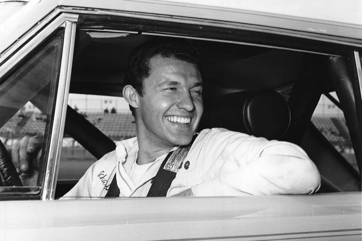 Mid-1960s: Richard Petty sits in one of his Petty Enterprises rides he used at Daytona International Speedway. During his career, Petty made 74 starts in Cup races at Daytona, scoring 10 victories; seven in the Daytona 500 and three in the Firecracker 4