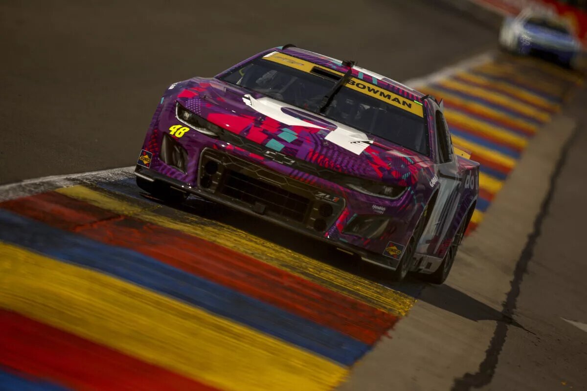 WATKINS GLEN, NEW YORK - SEPTEMBER 14: Alex Bowman, driver of the #48 Ally Chevrolet, drives during qualifying for the NASCAR Cup Series Go Bowling at The Glen at Watkins Glen International on September 14, 2024 in Watkins Glen, New York. (Photo by Sean Gardner/Getty Images)