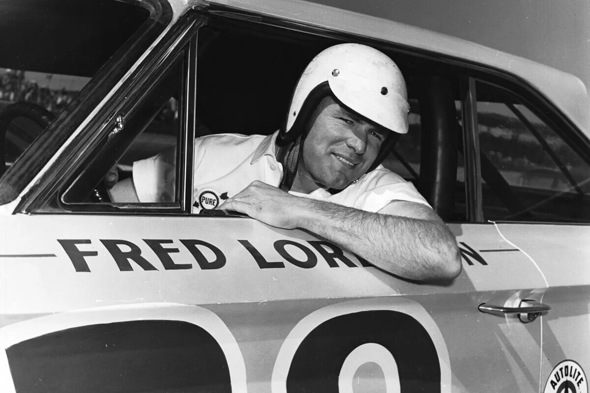 NKNOWN ? 1964: Fred Lorenzen and his Holman-Moody Ford team were on the top of their game during the NASCAR Cup season. They entered just 16 of the 62 Cup races on the schedule, but won half of them, including five straight. (Photo by ISC Images & Archives via Getty Images)