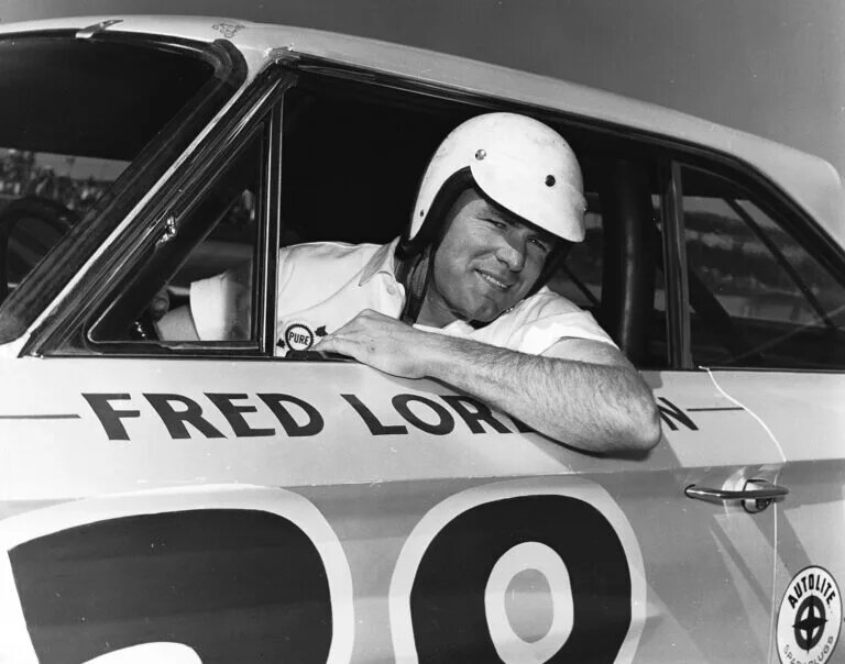 NKNOWN ? 1964: Fred Lorenzen and his Holman-Moody Ford team were on the top of their game during the NASCAR Cup season. They entered just 16 of the 62 Cup races on the schedule, but won half of them, including five straight. (Photo by ISC Images & Archives via Getty Images)