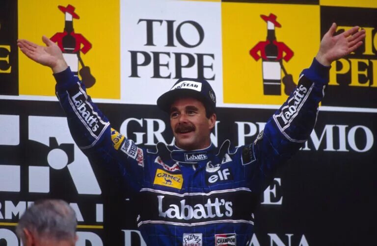 Nigel Mansell, 1992 F1 World Champion with Williams