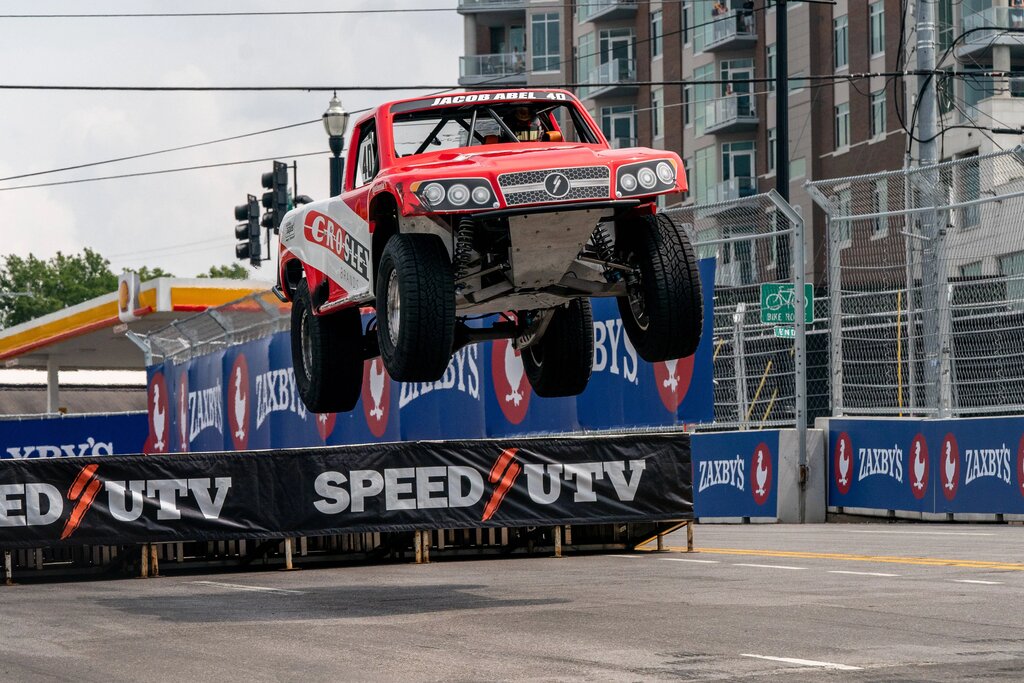 August 8, 2021, Nashville, Tennessee, USA: Jacob Abel - Music City Grand Prix - Stadium SUPER Trucks Race 2 Nashville USA