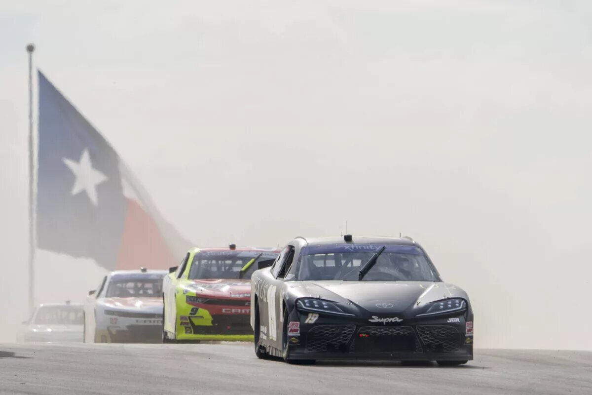 Xfinity Series 2024: Focused Health 250 Ty Gibbs races for position for the Focused Health 250 in Austin, TX, USA.