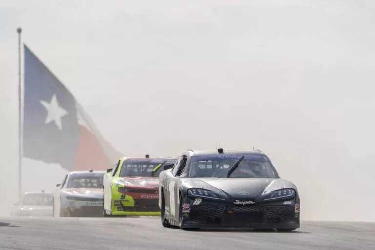 Xfinity Series 2024: Focused Health 250 Ty Gibbs races for position for the Focused Health 250 in Austin, TX, USA.
