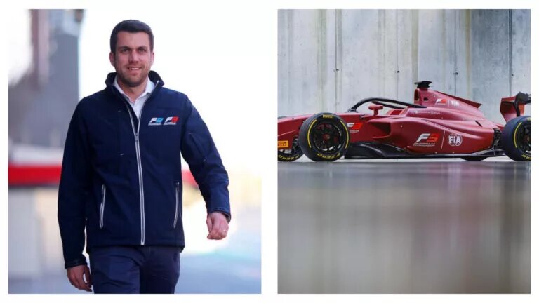 Pierre-Alain Michot and the Dallara F3 car (Photo credit: Formula Motorsport Limited)