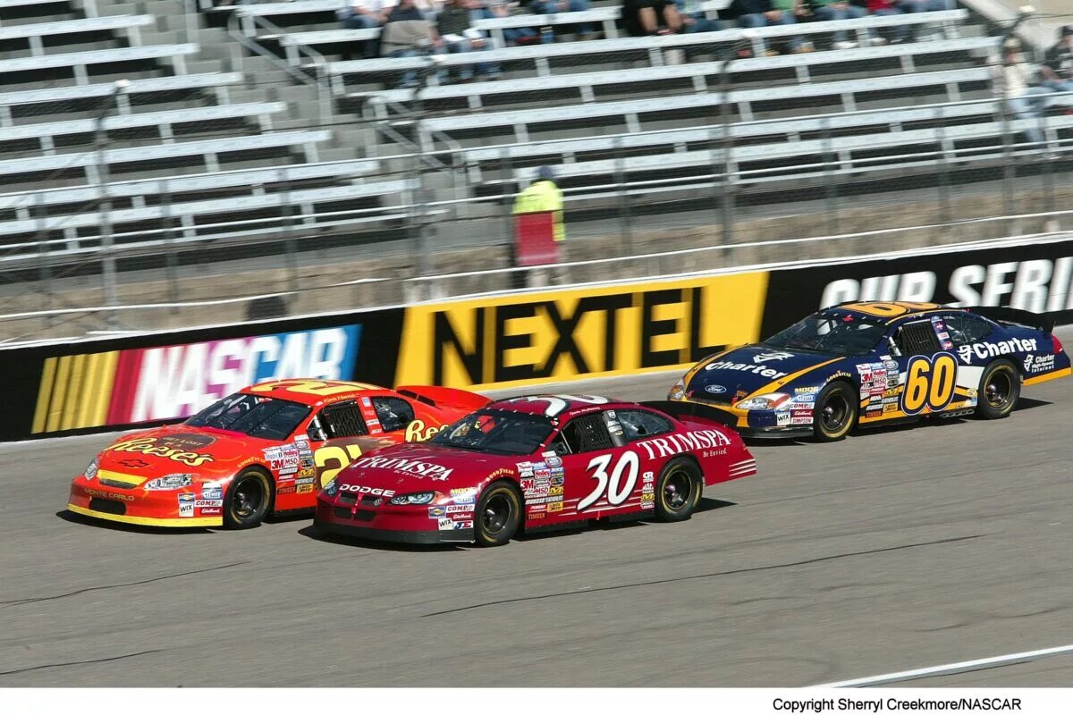 Jamie McMurray Kevin Harvick Cars Rockingham 2004