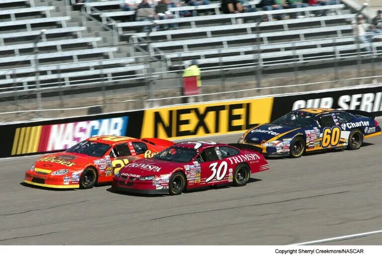 Jamie McMurray Kevin Harvick Cars Rockingham 2004
