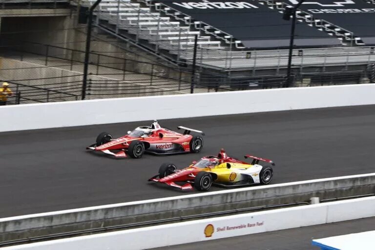 Will Power and Josef Newgarden - Indianapolis 500 Practice - By: Chris Jones