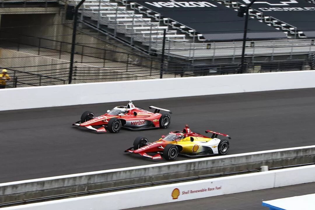 Will Power and Josef Newgarden - Indianapolis 500 Practice - By: Chris Jones