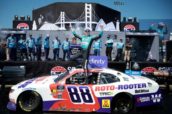 Dazzling Performance Sees Connor Zilisch Best SVG in Xfinity Series Race at Sonoma