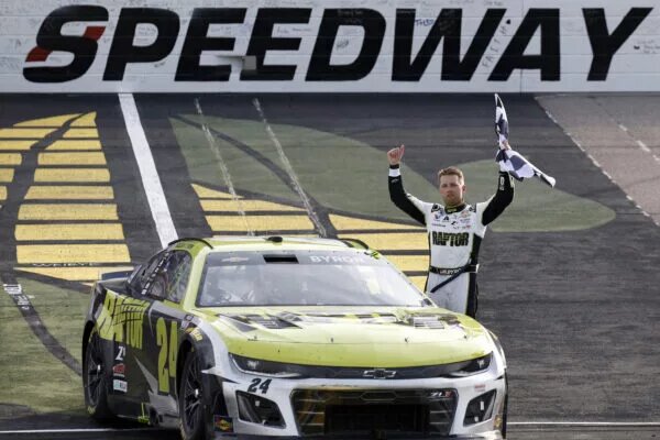 William Byron Saves Enough Fuel, Wins at Iowa