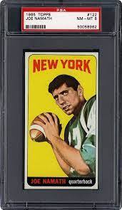 joe namath rookie card