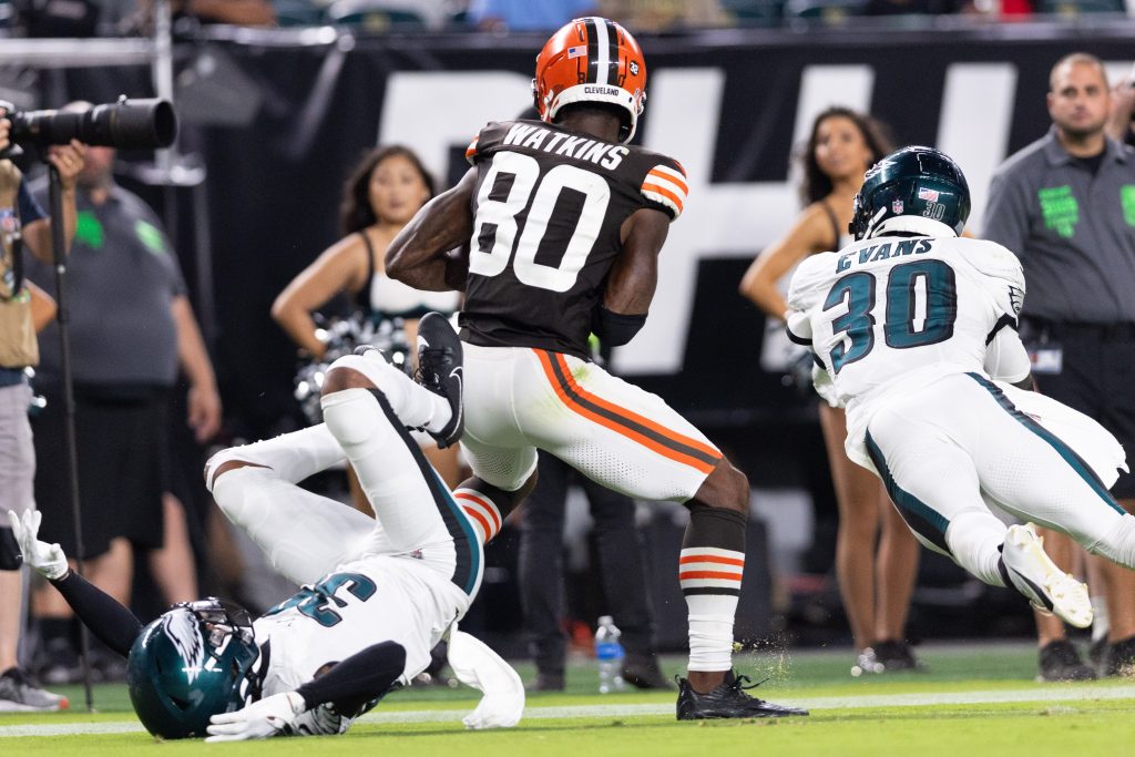 WATCH: Bills WR Goodwin makes Browns fan's night, gets family