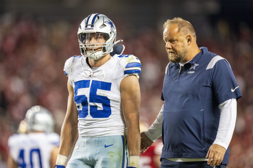 Cowboys LB Vander Esch missing 2nd game with neck injury