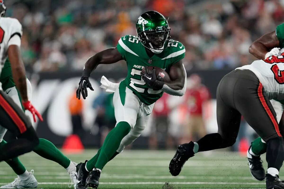 New York Jets running back Israel Abanikanda