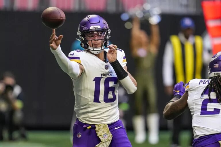 Minnesota Vikings quarterback Jaren Hall