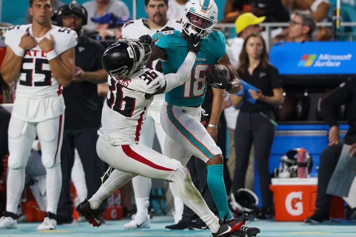 Miami Dolphins wide receiver Erik Ezukanma