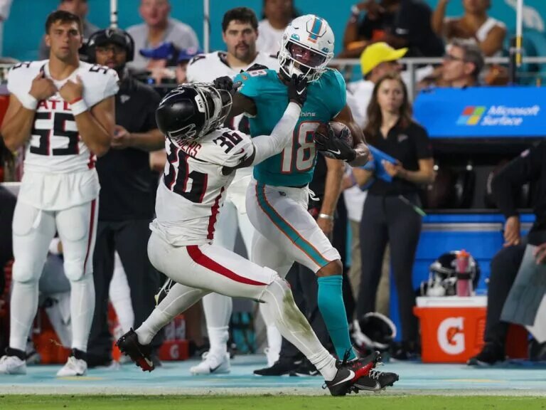 Miami Dolphins wide receiver Erik Ezukanma