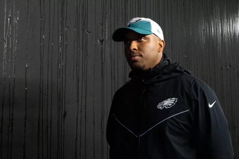 Eagles offensive coordinator Brian Johnson