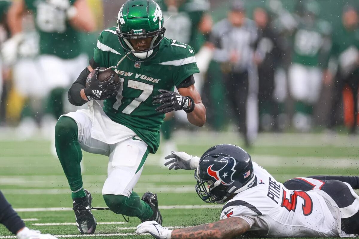 NY Jets wide receiver Garrett Wilson