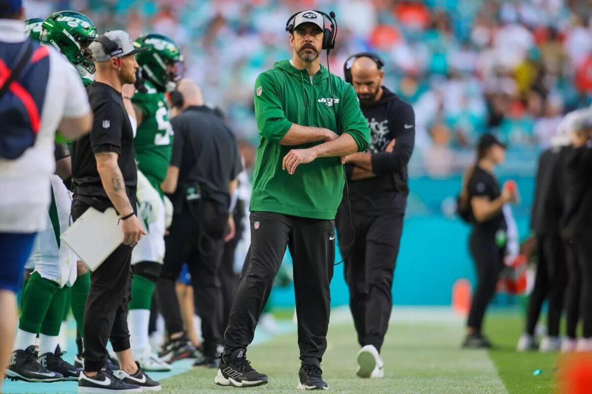Jets quarterback Aaron Rodgers