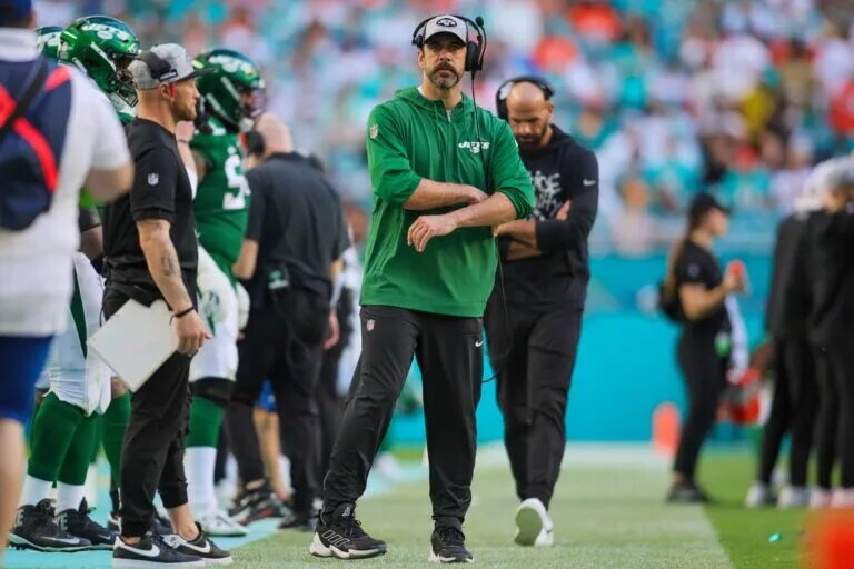 Jets quarterback Aaron Rodgers