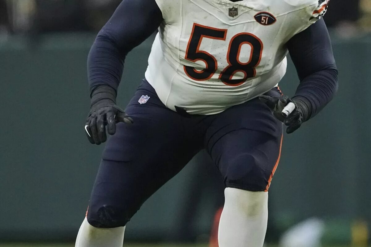 Chicago Bears offensive tackle Darnell Wright