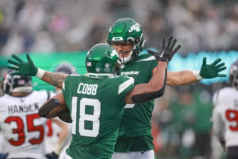 Allen Lazard and Randall Cobb, New York Jets wide receivers