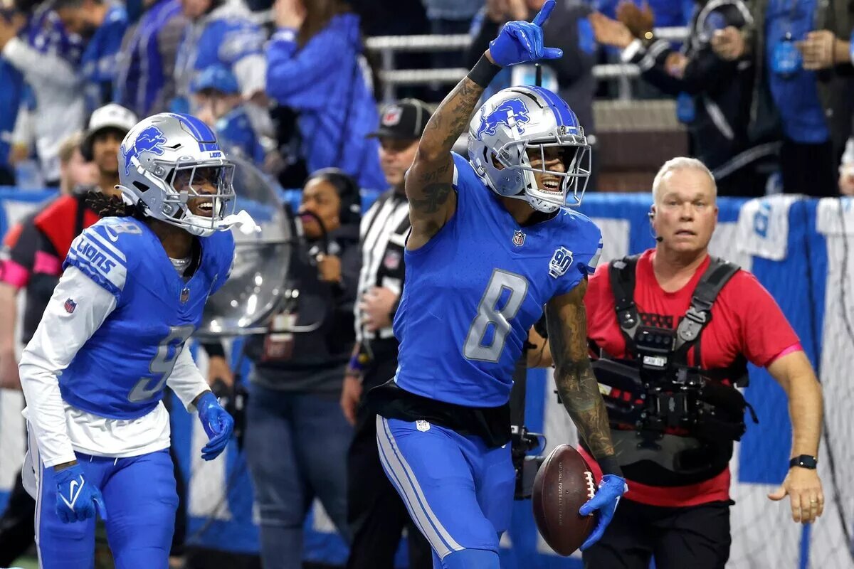 wide receiver Jameson Williams of the Detroit Lions