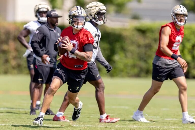 New Orleans Saints rookie quarterback Spencer Rattler