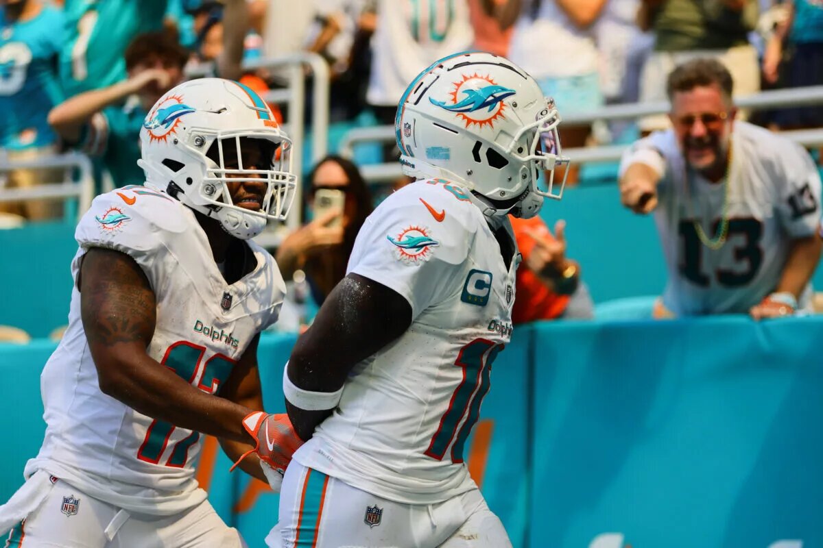 Jaylen Waddle, Tyreek Hill, Miami Dolphins