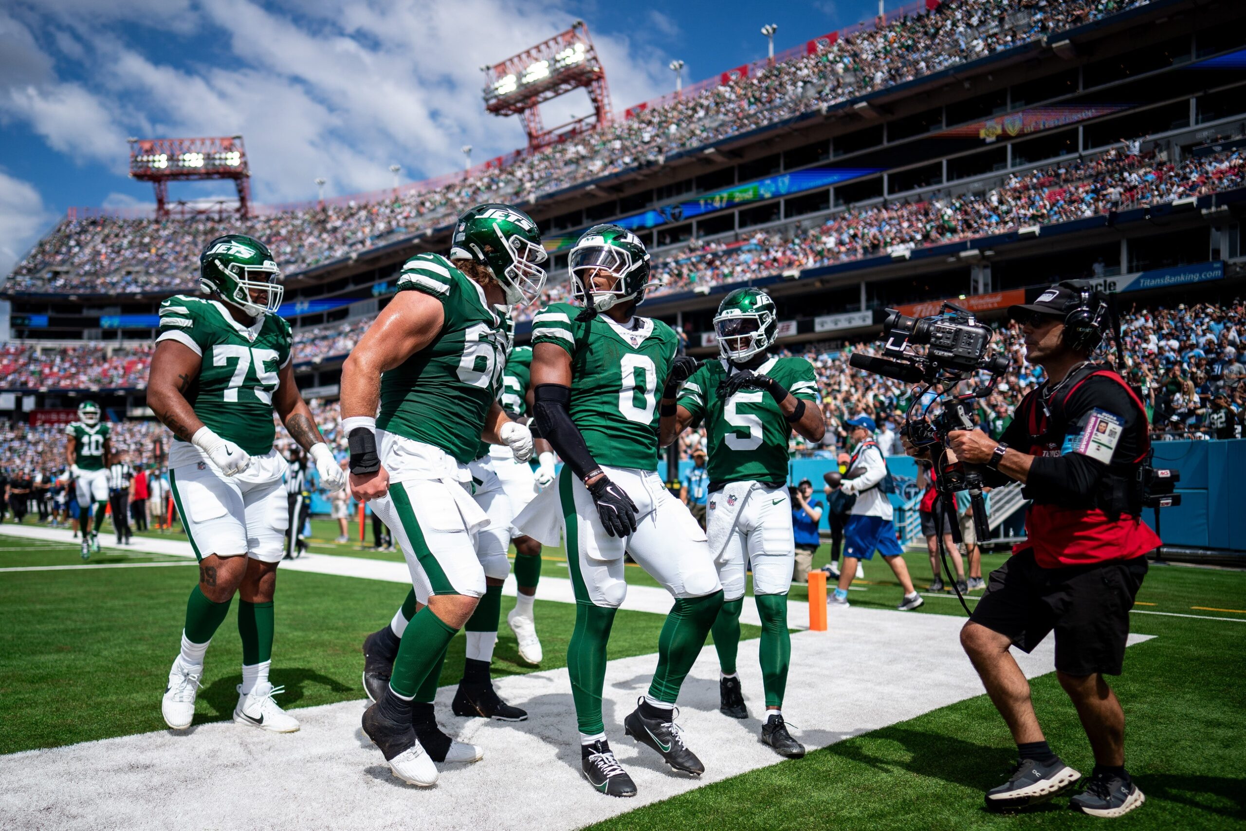 New York Jets running back Braelon Allen vs. the Tennessee Titans