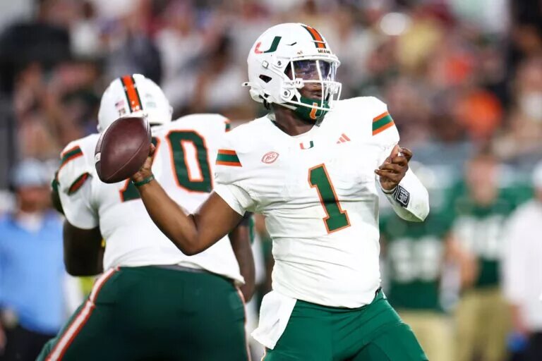 Cam Ward, University of Miami quarterback
