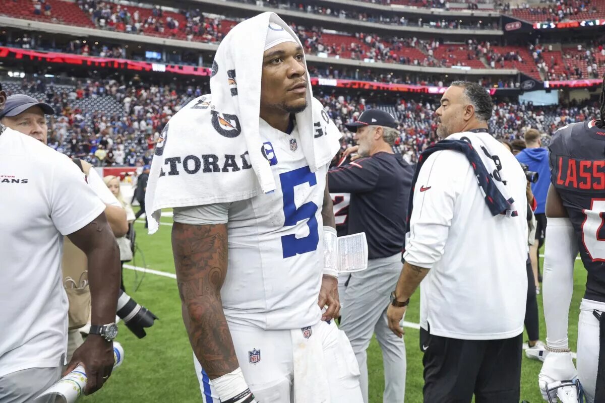 Anthony Richardson benched