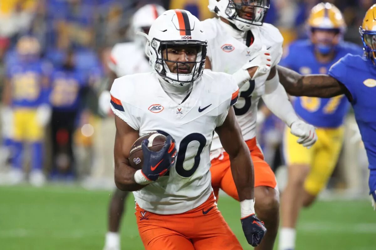 University of Virginia safety Jonas Sanker