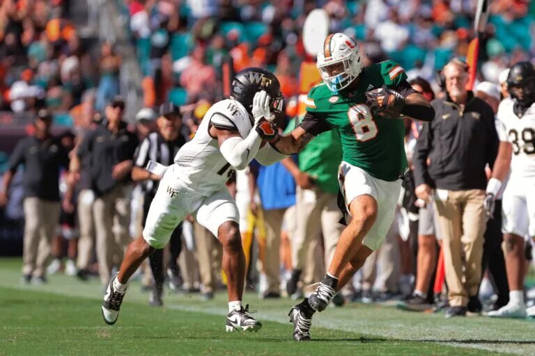 Elijah Arroyo, University of Miami tight end