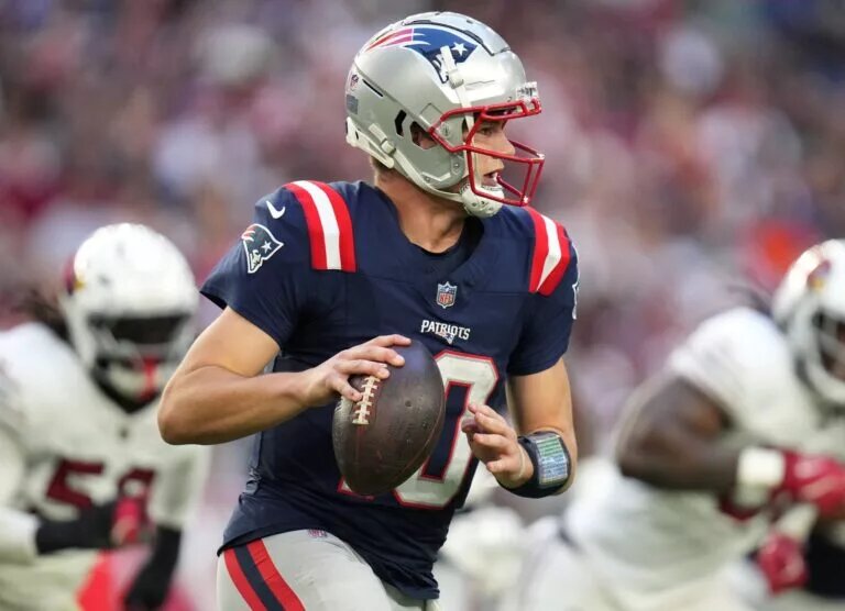 New England Patriots quarterback Drake Maye