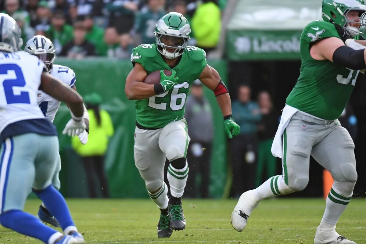 eagles running back saquon barkley