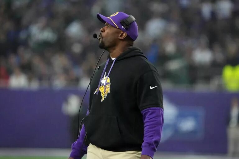 Minnesota Vikings defensive coordinator Brian Flores