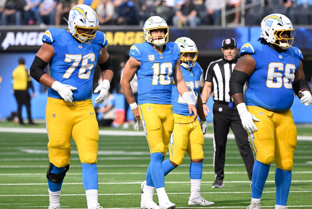 Los Angeles Chargers right tackle & 2024 first round draft pick Joe Alt