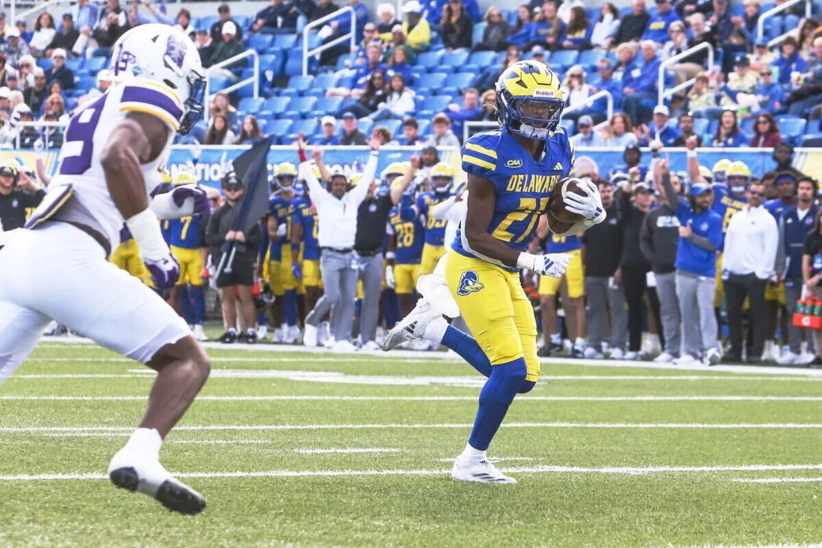 2025 NFL draft prospect Marcus Yarns, running back, Delaware