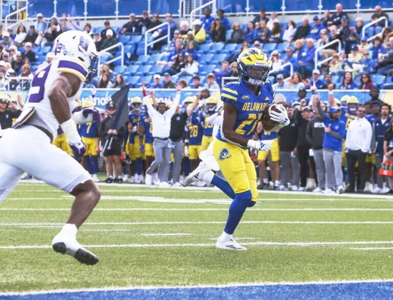 2025 NFL draft prospect Marcus Yarns, running back, Delaware