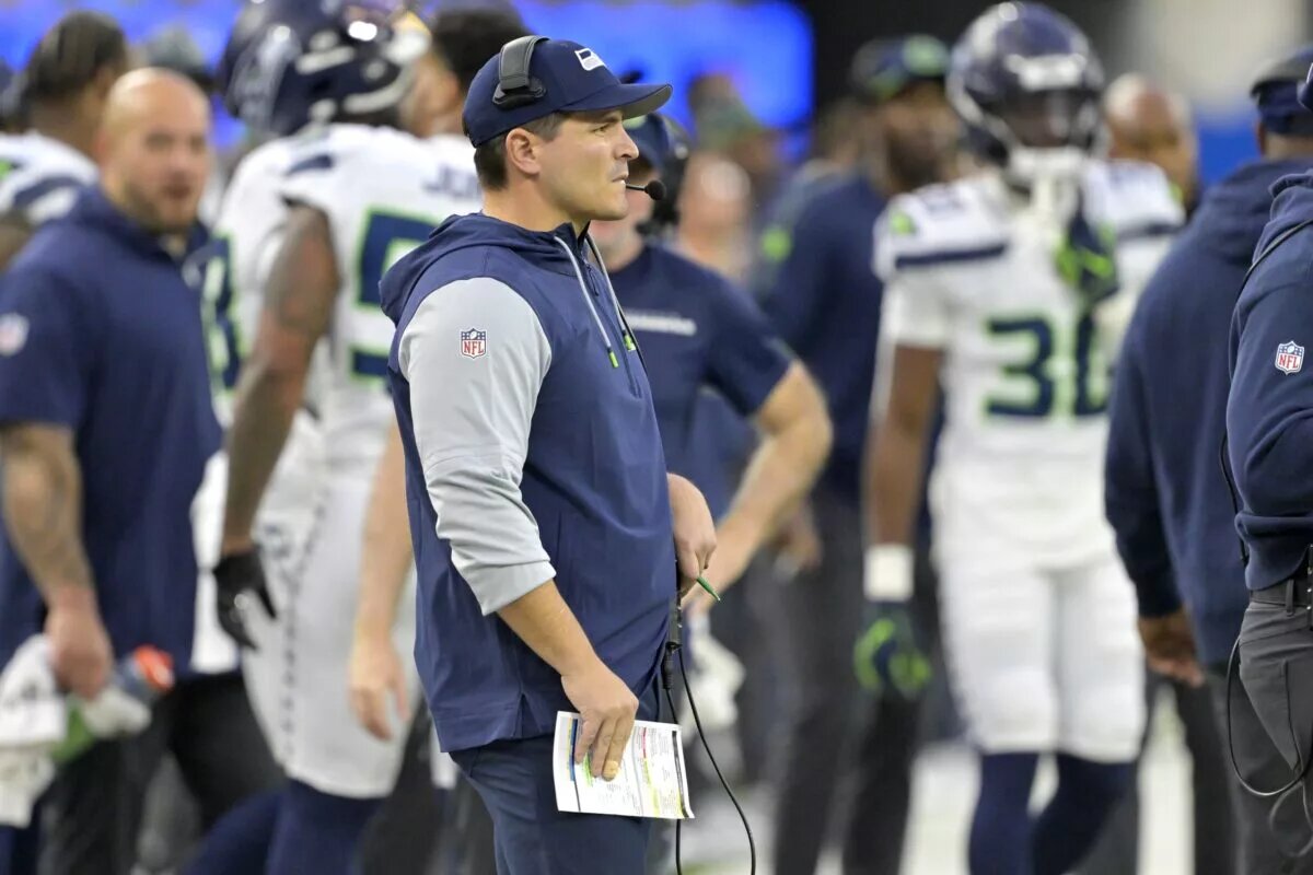 Seattle Seahawks head coach Mike Macdonald